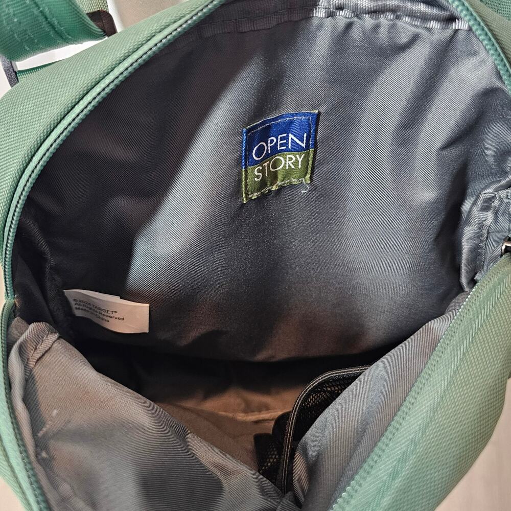 Open Story Anti-Theft Vertical Travel Green Water Repellent Festival Crossbody - Picture 11 of 11